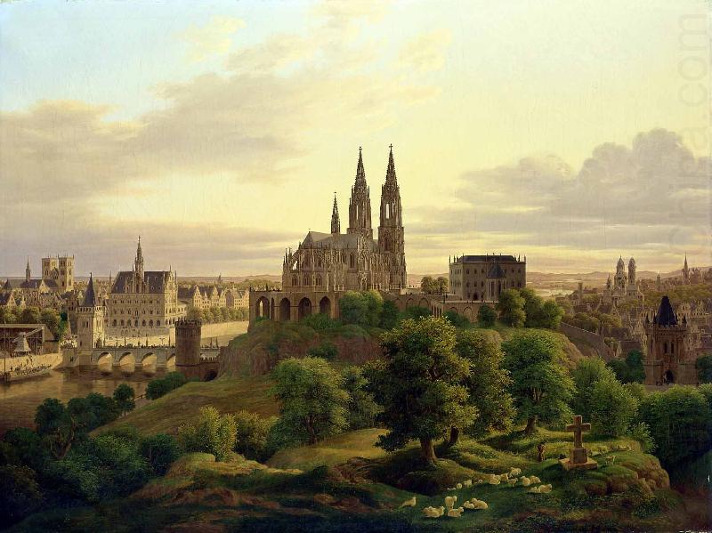 A medieval town, Carl Friedrich WilhelmTrautschold